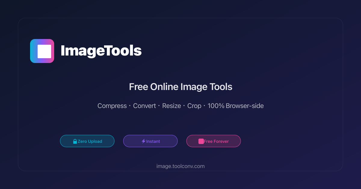 Zero Upload Is ImageTools — 100% browser-side. Zero upload. No signup. Compress ...